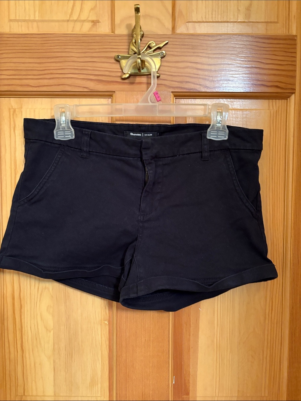 Bluenotes Black Mid Waist Chino-Style Women’s Shorts